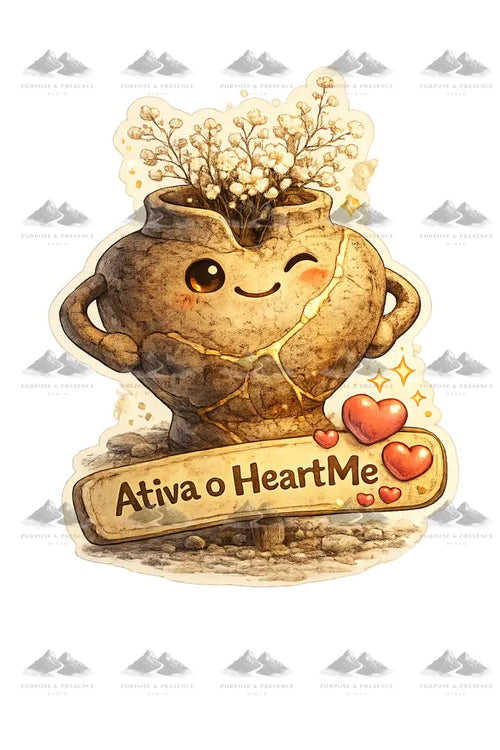 Adesivo - Cerâmica - Ativa o HeartMe Adesivo