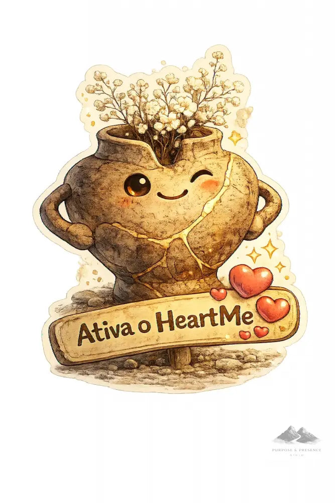 Adesivo - Cerâmica - Ativa o HeartMe Adesivo
