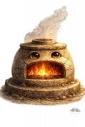 Adesivo - Cerâmica - Forno de Fogo - Purpose And Presence Digio