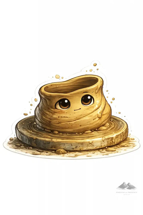 Adesivo - Cerâmica - Roda de Oleiro Adesivo