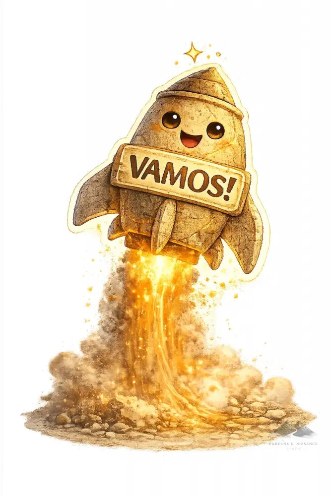 Adesivo - Cerâmica - VAMOS! Foguete Adesivo