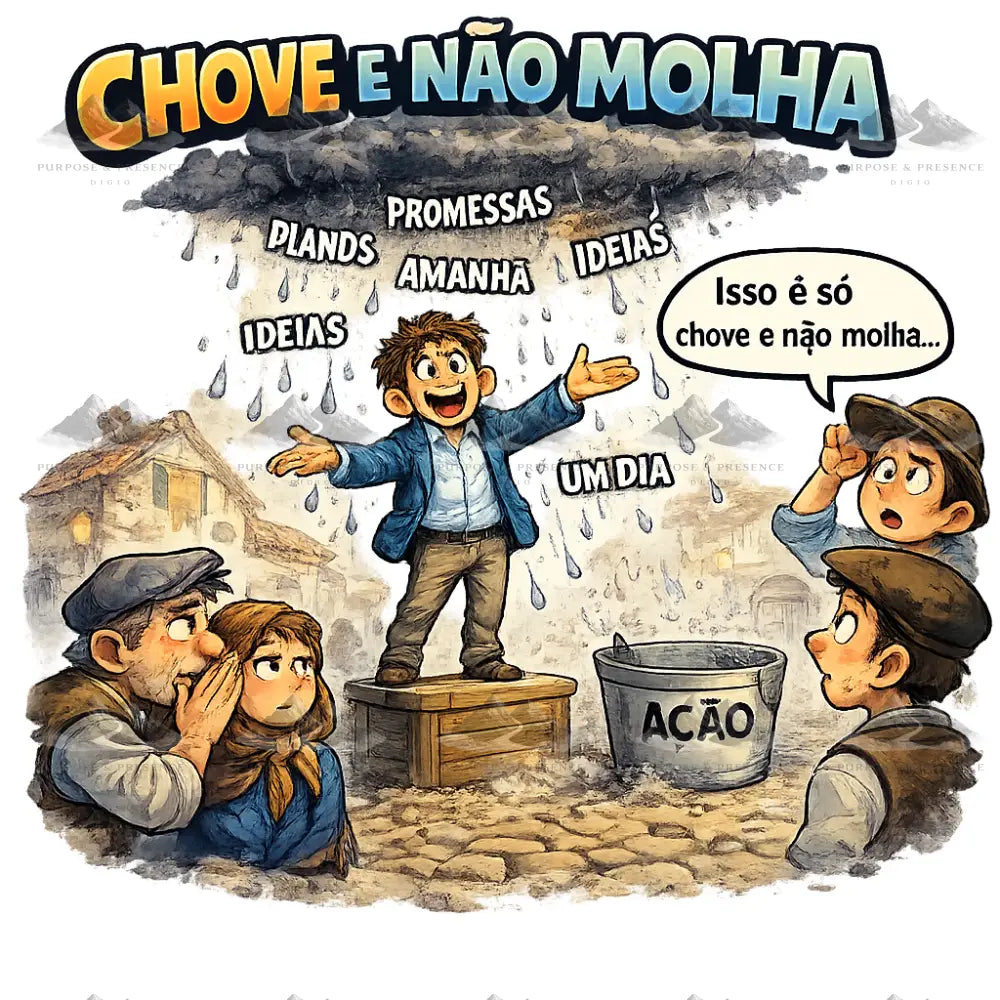 Adesivo - Expressão Brasileira - Chove e Não Molha Adesivo
