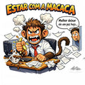 Adesivo - Expressão Brasileira - Estar com a Macaca - Purpose And Presence Digio