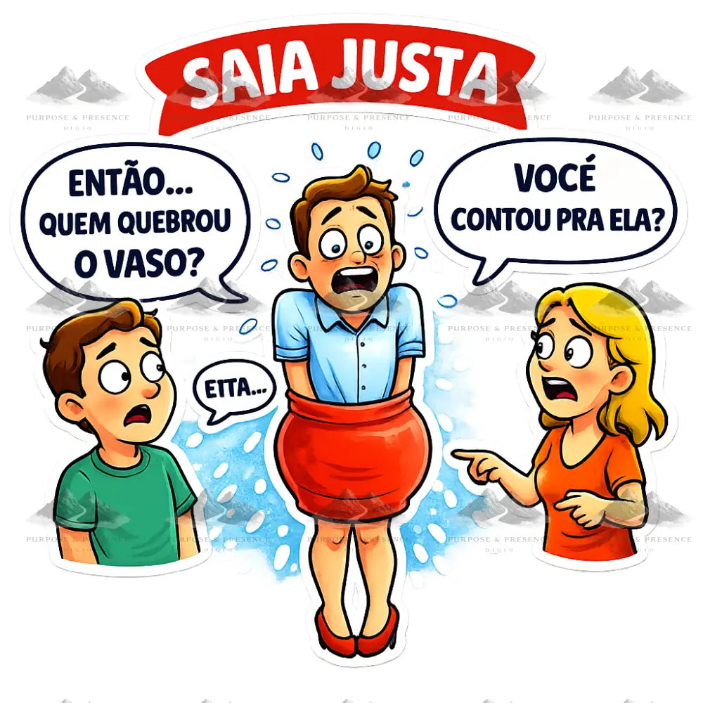 Adesivo - Expressão Brasileira - Saia Justa Adesivo