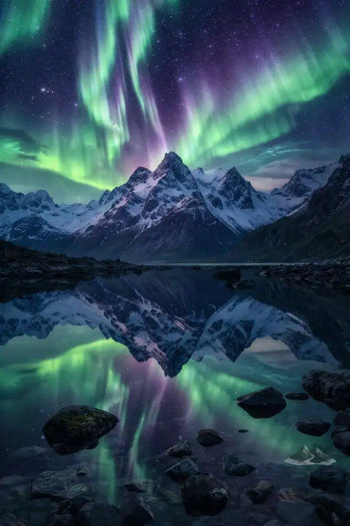 Aurora Over Silent Peaks/Aurora Sobre Picos Silenciosos/ - Purpose And Presence Digio