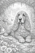 Basset Hound Botanimal — Coloring Page - Purpose And Presence Digio