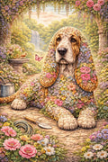 Basset Hound Botanimal — Digital Poster - Purpose And Presence Digio