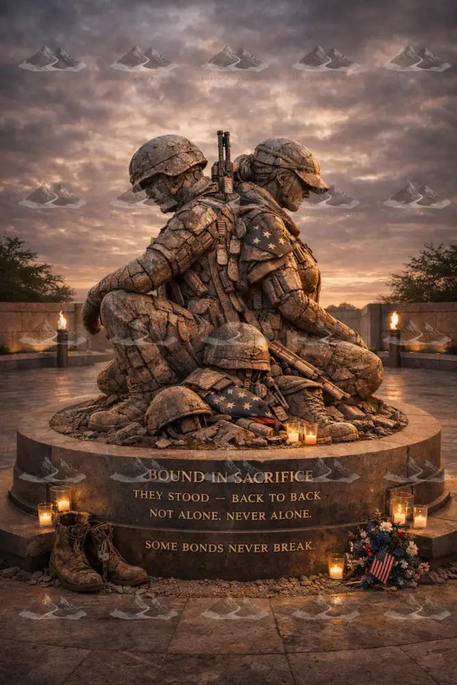 Bound in Sacrifice, They Held the Line - Digital Poster