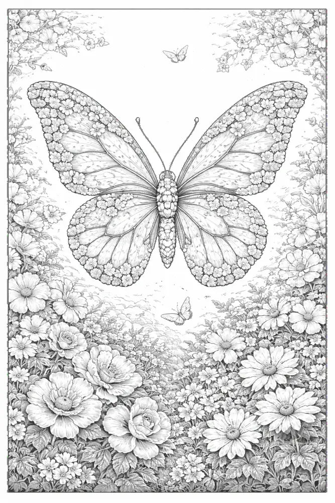 Butterfly Botanimal — Coloring Page - Purpose And Presence Digio