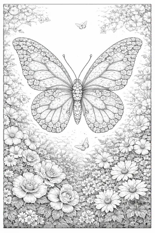Butterfly Botanimal — Coloring Page - Purpose And Presence Digio
