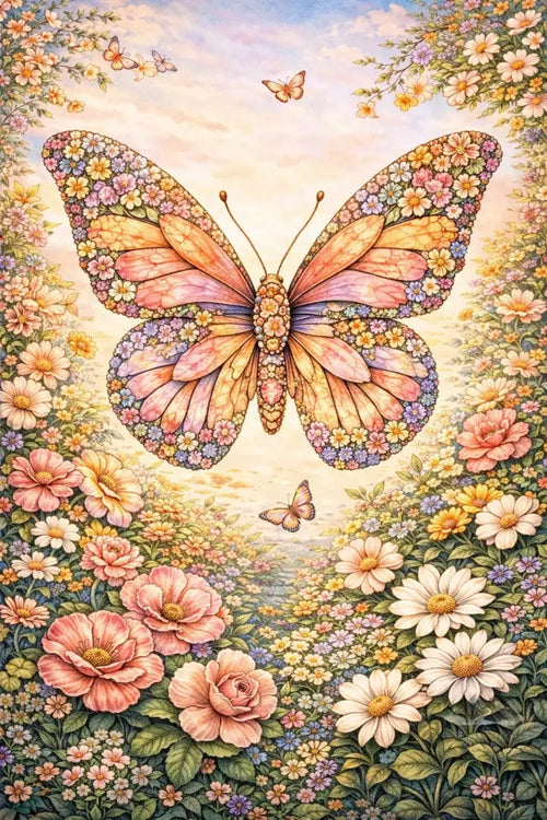 Butterfly Botanimal — Digital Poster - Purpose And Presence Digio