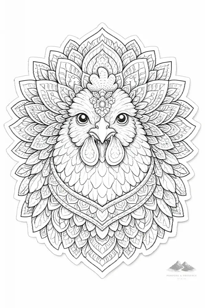 Chicken Mandimal — Coloring Page - Purpose And Presence Digio
