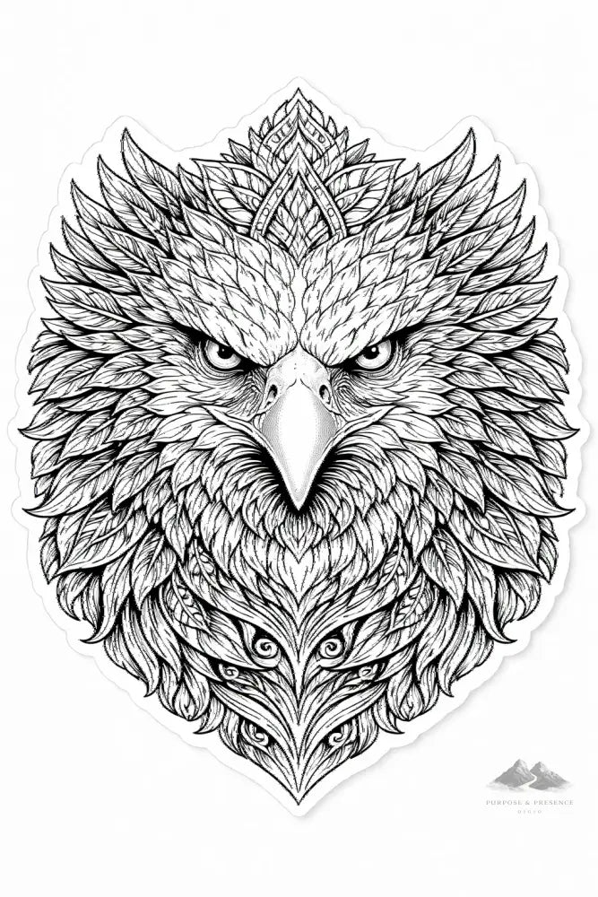 Eagle Mandimal — Coloring Page - Purpose And Presence Digio