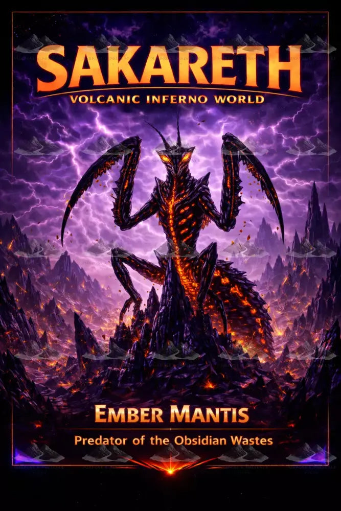 Ember Mantis Atlas of Elsewhere AOE Digital Artwork