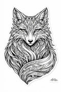 Fox Mandimal — Coloring Page - Purpose And Presence Digio