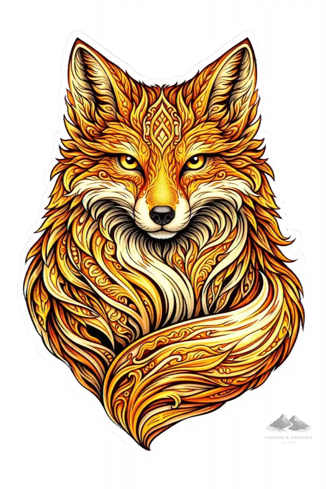 Fox Mandimal — Digital Sticker - Purpose And Presence Digio