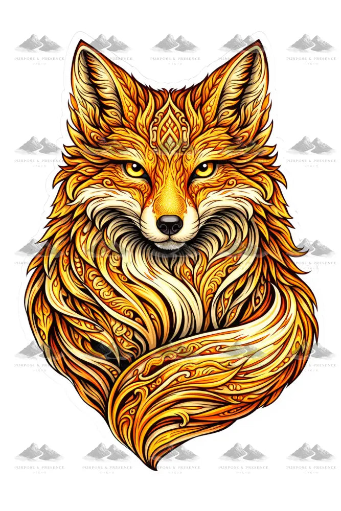 Fox Mandimal, Digital Sticker Digital Sticker