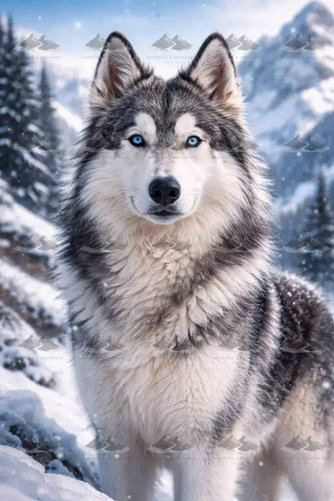 Frost Wolf Shepherd/Pastor Lobo de Gelo/Pastor Lobo de Hielo Digital Artwork