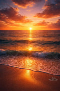 Golden Ocean Sunset / Pôr do Sol Dourado no Oceano / Atardecer Dorado en el Océano - Purpose And Presence Digio