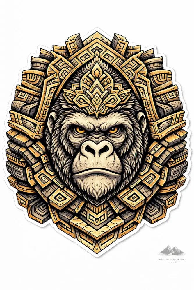 Gorilla Mandimal — Digital Sticker - Purpose And Presence Digio