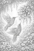 Hummingbirds Botanimal — Coloring Page - Purpose And Presence Digio