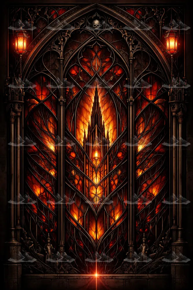 Infernal Spire, Lumindal Print Digital Poster
