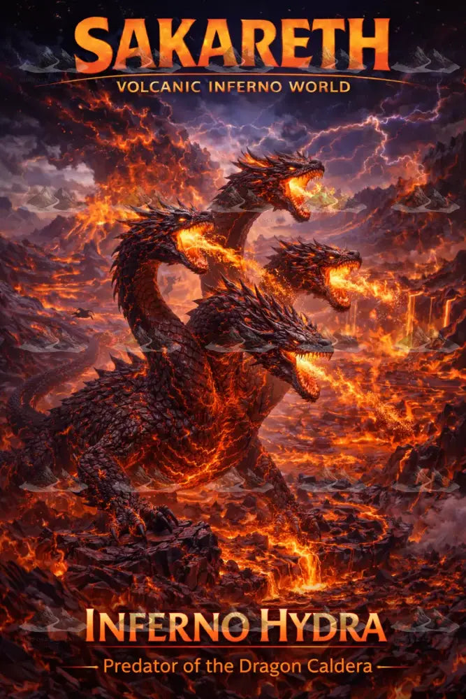 Inferno Hydra Atlas of Elsewhere AOE Digital Artwork