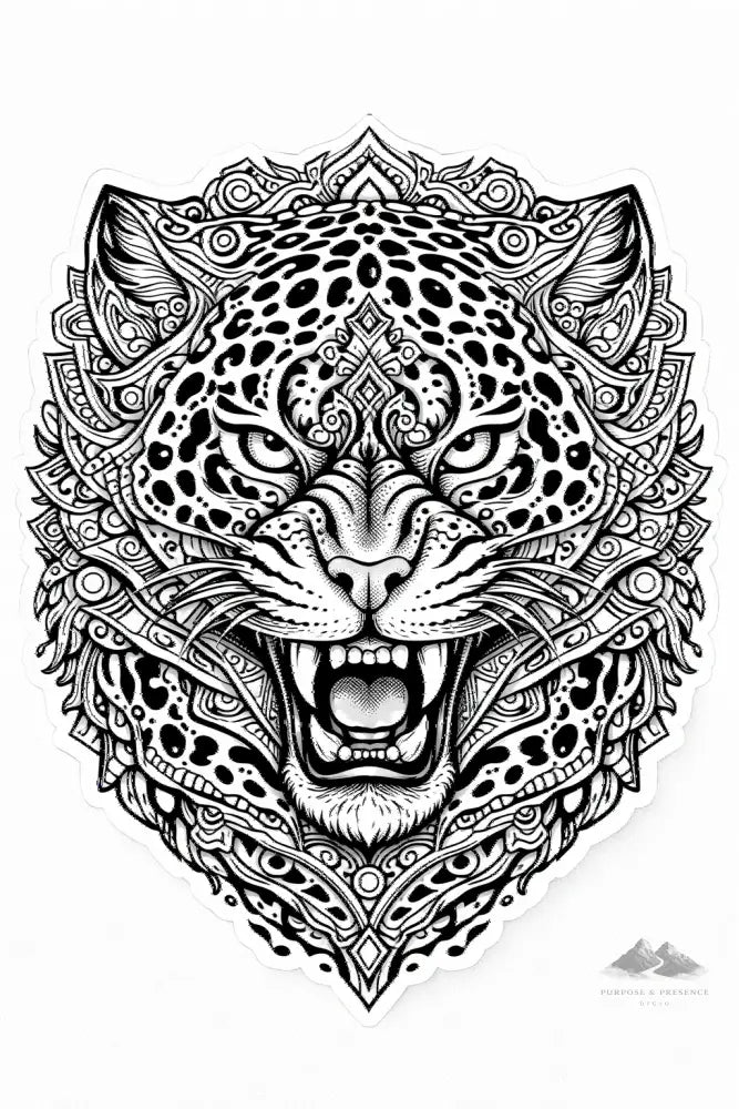 Jaguar Mandimal — Coloring Page - Purpose And Presence Digio