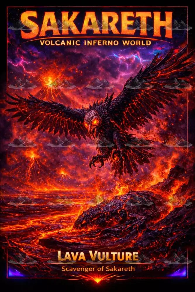 Lava Vulture Atlas of Elsewhere AOE Digital Artwork