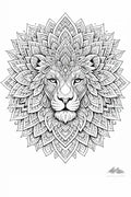 Lion Mandimal — Coloring Page - Purpose And Presence Digio
