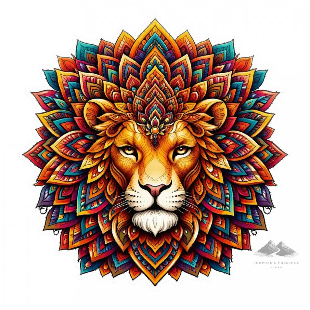 Lion Mandimal, Digital Sticker Digital Sticker