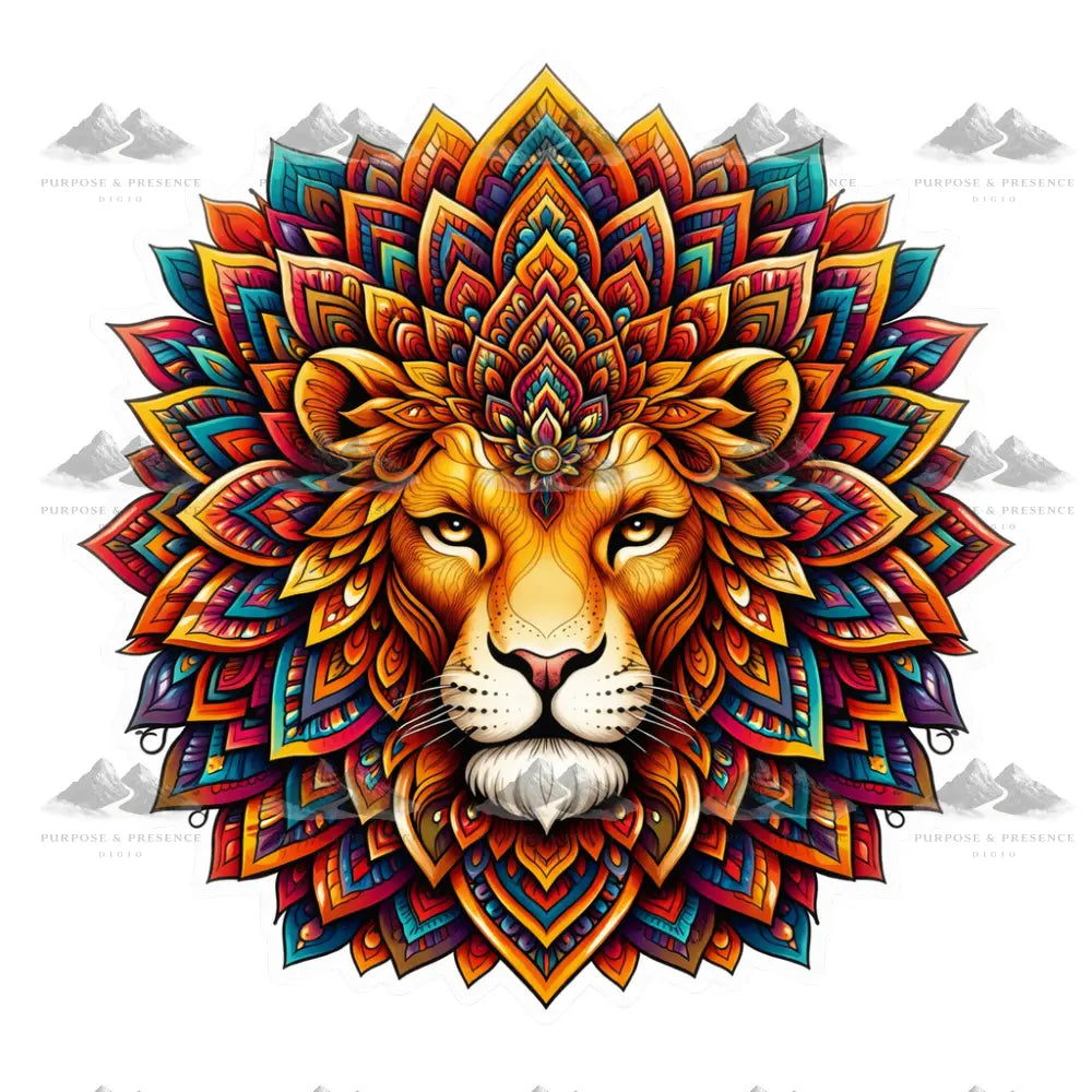 Lion Mandimal, Digital Sticker Digital Sticker