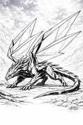 Noctyrex — Shardscale Sovereign Coloring Page - Purpose And Presence Digio