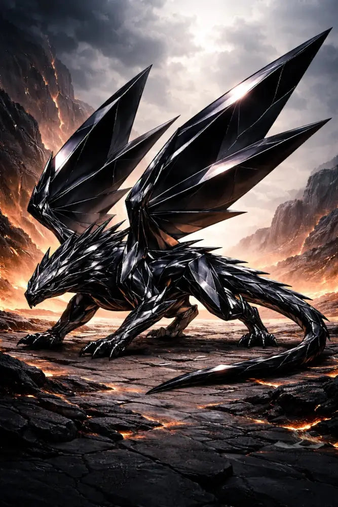 Noctyrex — Shardscale Sovereign Digital Poster - Purpose And Presence Digio