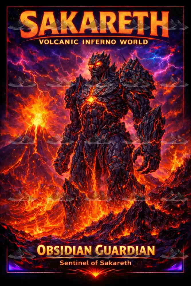 Obsidian Guardian Atlas of Elsewhere AOE Digital Artwork