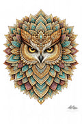 Owl Mandimal — Digital Sticker - Purpose And Presence Digio