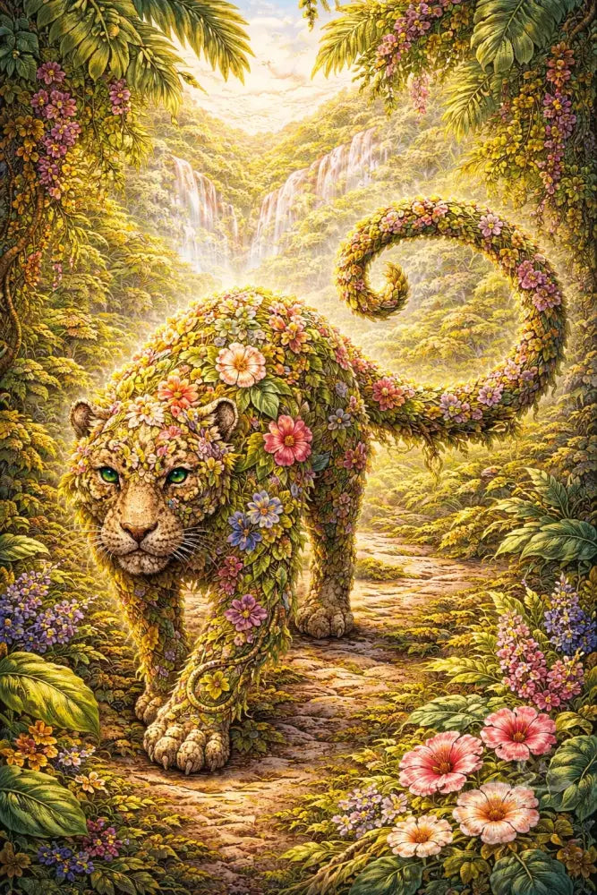 Panther Botanimal — Digital Poster - Purpose And Presence Digio