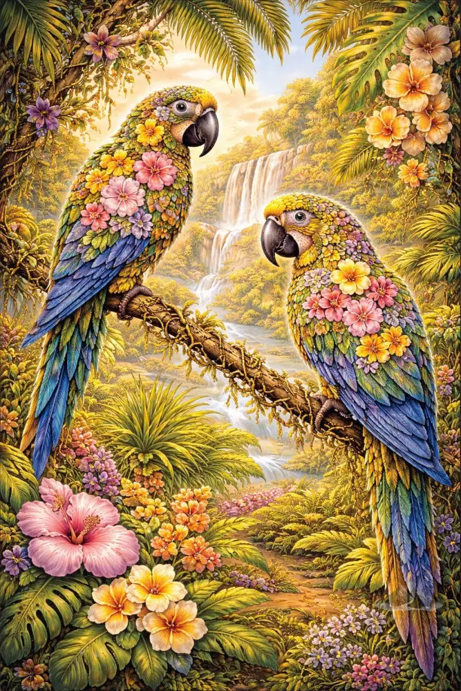 Parrots Botanimal — Digital Poster - Purpose And Presence Digio