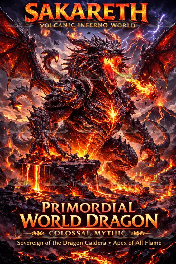 Primordial World Dragon Atlas of Elsewhere AOE Digital Artwork