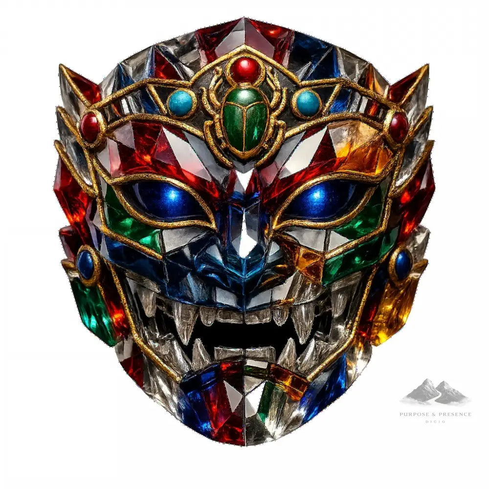 Prismatic Pharaoh Mask / Máscara Faraó Prismática / Máscara Faraón Prismática - Purpose And Presence Digio