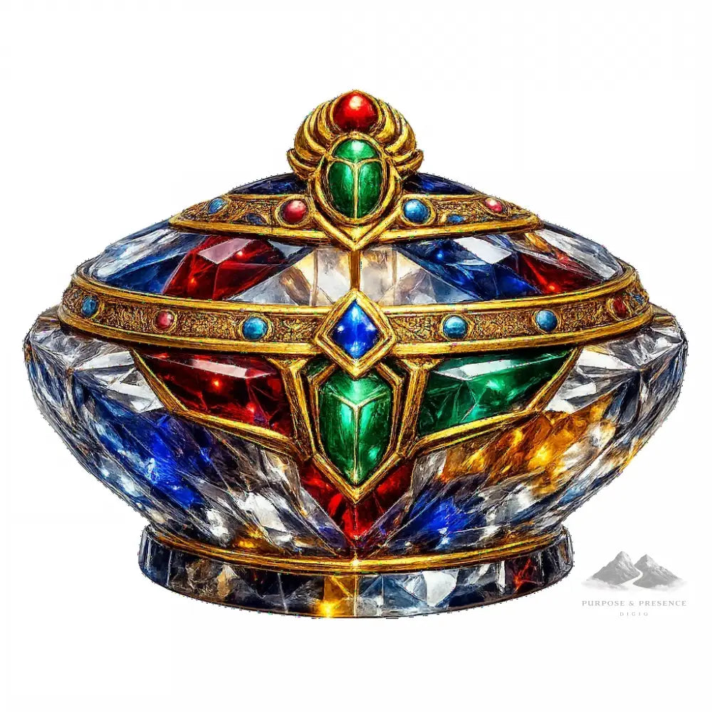 Prismatic Pharaoh Reliquary Bowl / Tigela Relicário Faraó Prismático / Cuenco Relicario Faraón Prismático - Purpose And Presence Digio