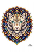 Snow Leopard Mandimal — Digital Sticker - Purpose And Presence Digio
