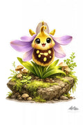 Stickers – Botanical - Bee Orchid Character - Purpose And Presence Digio