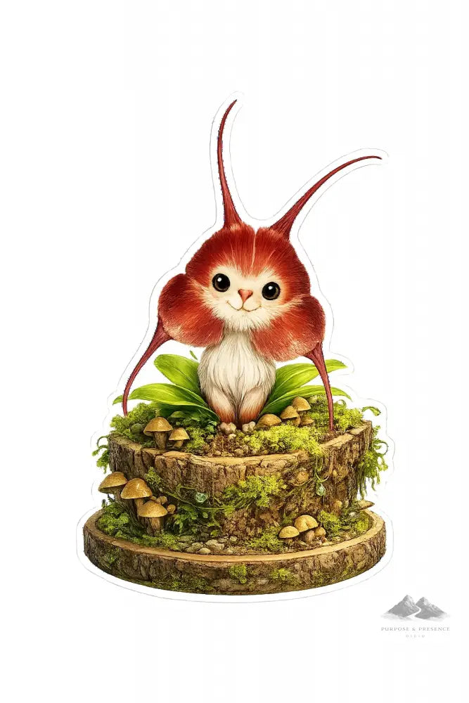 Stickers – Botanical - Monkey Orchid Character - Purpose And Presence Digio