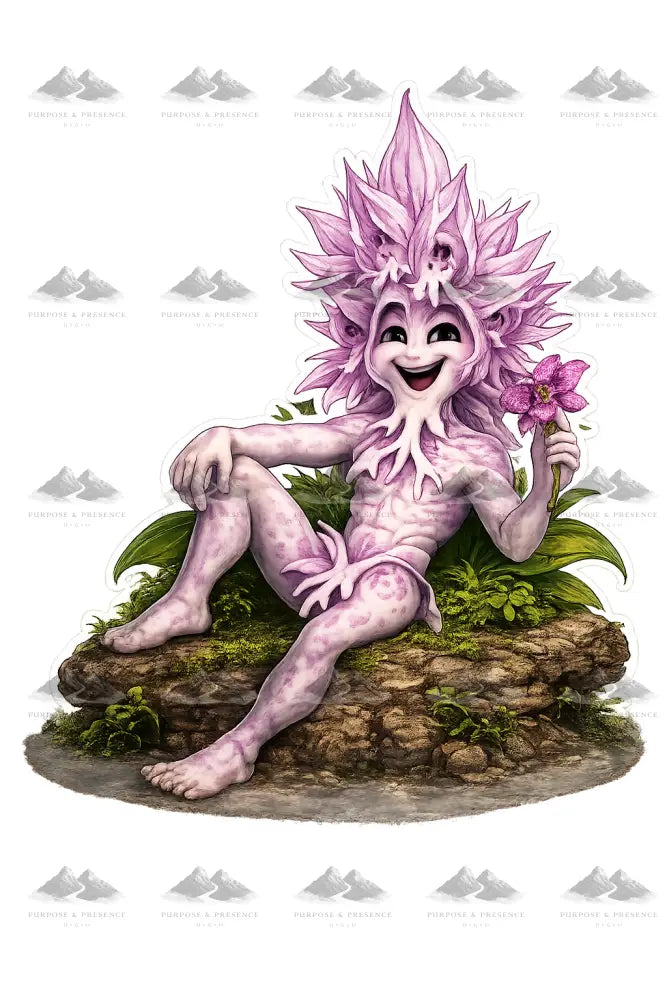 Stickers – Botanical - Naked Man Orchid Character