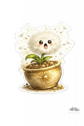 Stickers – Botanical - Shocked Dandelion Character - Purpose And Presence Digio