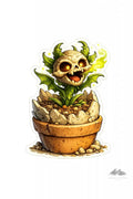 Stickers – Botanical - Skull Snapdragon Character - Purpose And Presence Digio