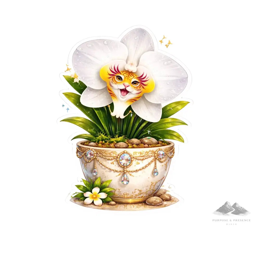 Stickers - Botanical - Tiger Lily Bloom  Character - Purpose And Presence Digio