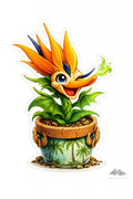 Stickers – Botanical - Tropical Bird of Paradise - Purpose And Presence Digio