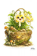 Stickers – Botanical - Woodland Butter & Eggs Flower Character - Purpose And Presence Digio